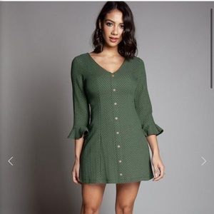Stella Raes L’atiste olive button dress